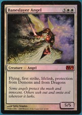 Baneslayer Angel FOIL Magic 2010 / M10 HEAVILY PLD CARD (116939) ABUGames