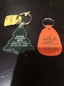 2 Vintage RCA Global Communications Key Chains - Picture 1 of 1