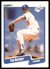 1990 Fleer Tim Belcher Los Angeles Dodgers #389