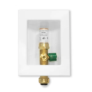 EFIELD1/2"Push Fit Inlet Ice Maker Outlet Box,With Copper Hammer Arrestor NoLead - Picture 1 of 6
