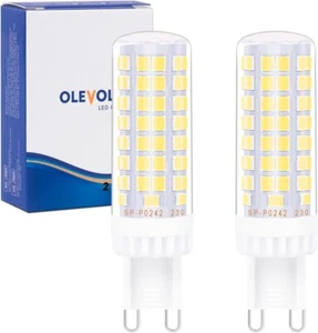 OLEVOLT G9 LED Bulbs 7W 770Lm 4000K Cool White Pack of 2 - Picture 1 of 3