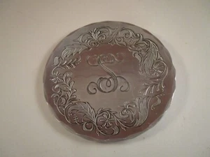 Wendell August Forge Aluminum Metal Monogram Letter S Scroll Small Plate - Picture 1 of 5