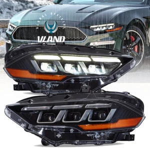 Faros LED proyectores para faros Ford Mustang 2018-2022 con animación DRL - Imagen 1 de 13