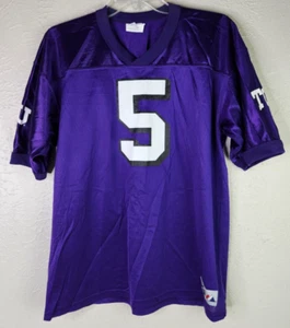 Majestic TCU University Horned Frog College Football Purple #5 XL Jersey Youth? - Picture 1 of 12