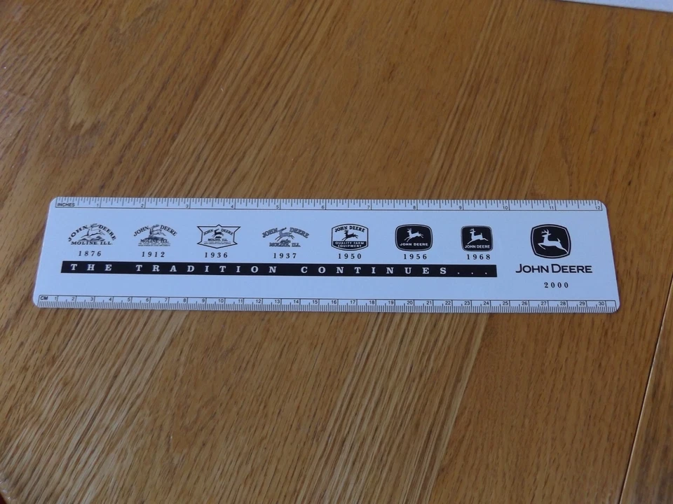Vintage John Deere 12" Ruler,  Since 1837 The Tradition Continues - Image 1 of 2