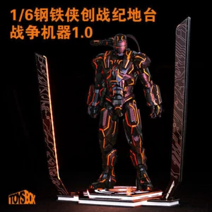 TOYS-BOX 1/6 Iron Man War Machine LED Platform Orange Light for 12'' Figure Toy - Picture 1 of 9