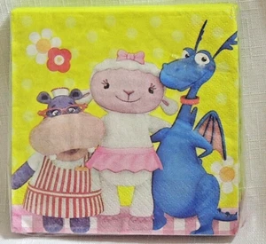 DOC McSTUFFINS 16 PAPER DESERT NAPKINS --PARTY SUPPLIES - Picture 1 of 1
