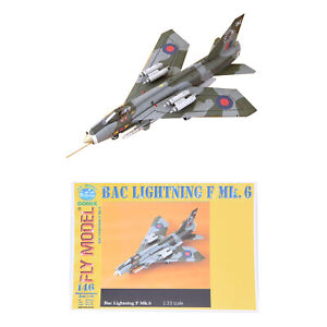 1/33 British Lightning F Mk.6 Fighter Papier Modèle Avion Kit Puzzle