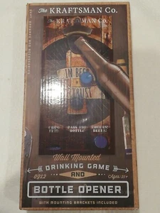 New The Kraftman Wall Mounted Drinking Game Bottle Opener /Brackets Included  - Picture 1 of 5