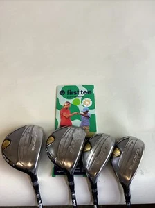 Cobra Fly-Zs Fairway Wood Set 3w, 5w, 4-hy, 5-hy Lite Senior Graphite Shafts -3” - Picture 1 of 10