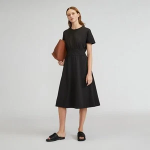 Everlane Tailliertes Kleid Bio Baumwolle Schwarz Small Neu Mit Etikett Damen - Bild 1 von 8