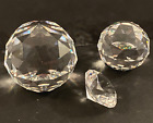 Passe-papiers en cristal Swarovski petit et moyen + disque en forme de diamant