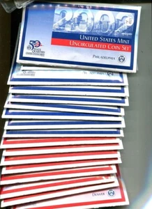 2002 UNITED STATES GOVERNMENT MINT SET ORIGINAL ENVELOPES LOT OF 10 - Picture 1 of 1