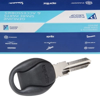 Original Piaggio AP104613 key blank ignition key for Aprilia SR 50  - Image 1 of 4