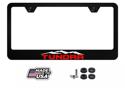 Marco de matrícula Tundra | Metal negro | TRD Mountain Off Road Street Racing  Foto 1 de 4