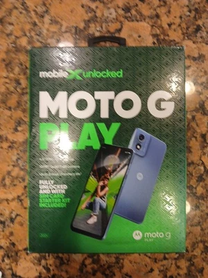 Mobile X Unlocked MOTO G Play Smartphone 6.5" 50MP Unlocked w/ SIM Card Kit NEW! - Image 1 of 4