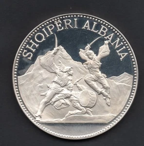 25 LEKE - ALBANIA - Shqiperi - Gjergj Kastrioti - Skenderbeu - PROOF - Anno 1970 - Bild 1 von 2