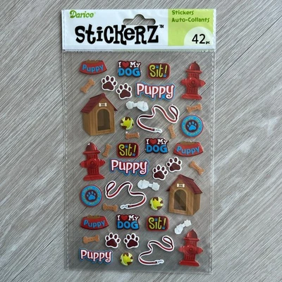 Hoja de pegatinas para perros cachorros Darice Stickerz álbum de recortes diario Foto 1 de 4