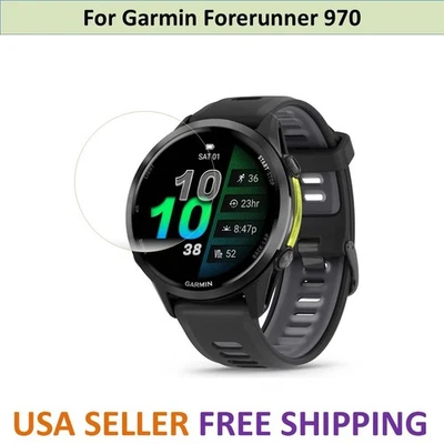 2pcs Screen Protector TPU Clear Film Cover for Garmin Forerunner 970 Smartwatch - Image 1 of 4