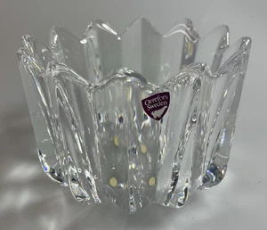 Cuenco sueco de cristal pesado firmado vintage Orrefors descontinuado - Imagen 1 de 8