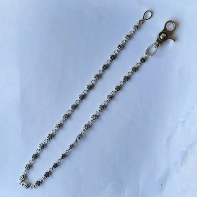 Cadena Cartera Plata 925 con Cruz Grabado Como Nueva Foto 1 de 4