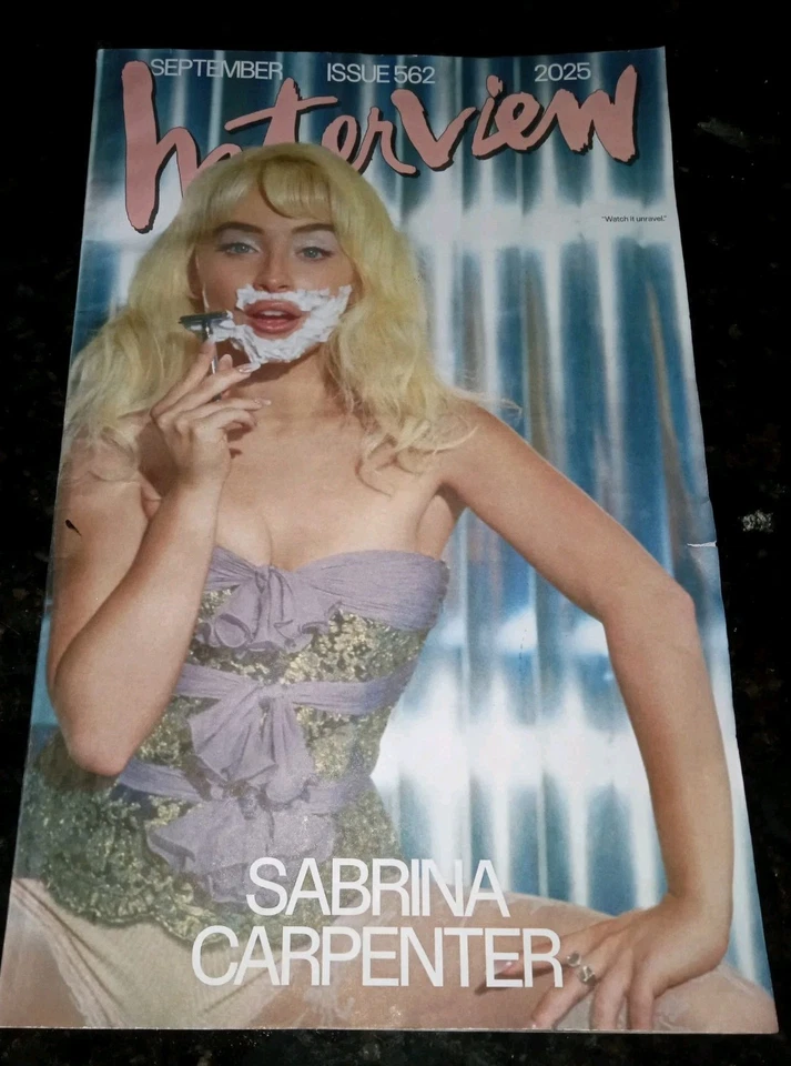 Sabrina Carpenter.. INTERVIEW Magazine #562 Sept 2025~errotic And Deep. Frra S Foto 1 de 4