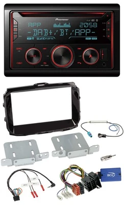 Pioneer 2DIN DAB Lenkrad Bluetooth USB CD Autoradio für Alfa Giulietta ISO 2013- - Bild 1 von 4