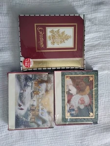 Vintage Neu Alter Lager Weihnachtskarten Verschiedenes Sortiment 3er-Packungen - 46 Karten - K-Mart - Bild 1 von 8