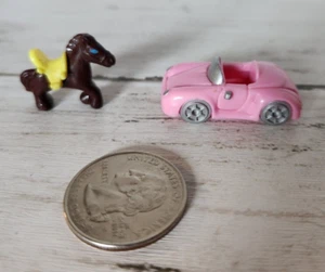 Polly Pocket Drive-Thru Pink Car Brown Horse Stables Replacement - Picture 1 of 5