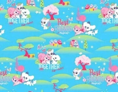 DISNEY PALACE MASCOTAS TELA PRINCESA MASCOTAS MEJORES AMIGOS BIGOTES REFUGIO POR YARDA Foto 1 de 2