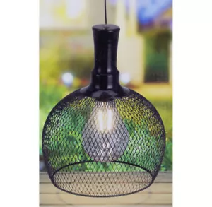 Solar Hängelampe Garten Pendel Leuchte Deko Lampe Glühfaden LED Warmweiß 22x18cm - Bild 1 von 3