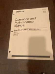 CATERPILLAR CAT QUICK COUPLER OPERATION MANUAL BOOK CAST - Picture 1 of 1