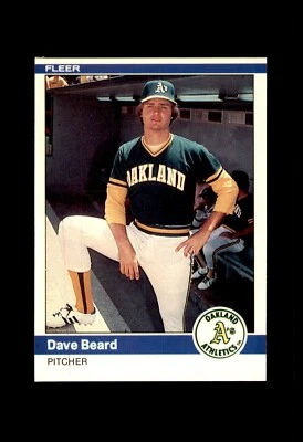 1984 FLEER BASEBALL CARD OAKLAND ATHLETICS #438 DAVE BEARD - Image 1 of 2