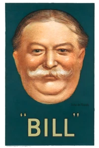 President William Howard Taft Bill Floating Head Campaign Poster Art Print - Picture 1 of 2