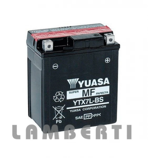 BATTERIE ORIGINAL YUASA YTX7L-BS DERBI GPR 125 2009 2010 2011 2012 2013 - Photo 1/1