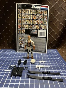 1988 Vintage Complete G.I. Joe 3.75 ARAH Blizzard v1 Figure W/ Uncut File Card - Picture 1 of 9