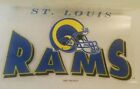 Vintage NFL St. Louis Rams Helmet 8.5: x 5" New Reusable Window Cling