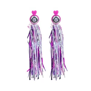 Bell Sunlite Combo Streamers Heart Pink/Purple Pair - Picture 1 of 1