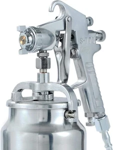 Air Paint Spray Gun, 1000Ml Capacity Suction Feed Cars Trucks Furniture - Picture 1 of 7