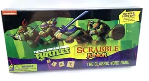 New Scrabble Junior Game Teenage Mutant Ninja Turtles TMNT Nickelodeon Word Game - Picture 1 of 4