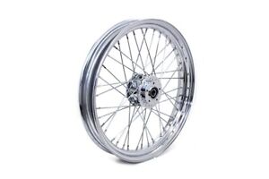 V-Twin 52-1030 Chrome 23" x 3.00" Front Spoke Wheel for 08-22 Sportster w/o ABS