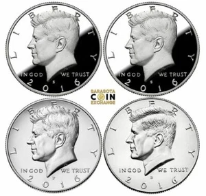 2016-S,S,P,D Kennedy Half Silver Proof,Proof,P,D All 4 Key Date Ships Safe - Picture 1 of 2