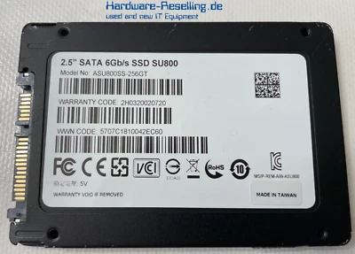 ADATA Ultimate SU800 256GB 2,5" SATA III 6G SSD 3D NAND TLC ASU800SS-256GT - Bild 1 von 2