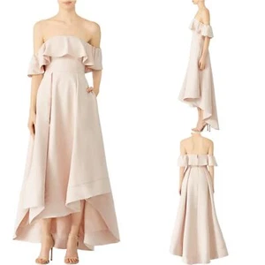 C/MEO Collective Blush Temptation Ruffle Detail Off The Shoulder Gown Size S - Picture 1 of 16