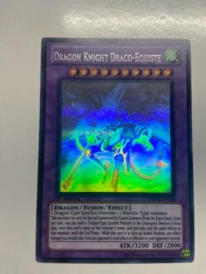 USA Seller Yugioh Dragon Knight Draco-Equiste DREV-EN038 1st Ed Ghost Rare VLP - Image 1 of 4