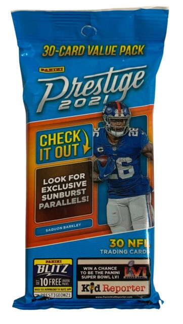 Panini 2021 Prestige Football 30-Card Value Pack