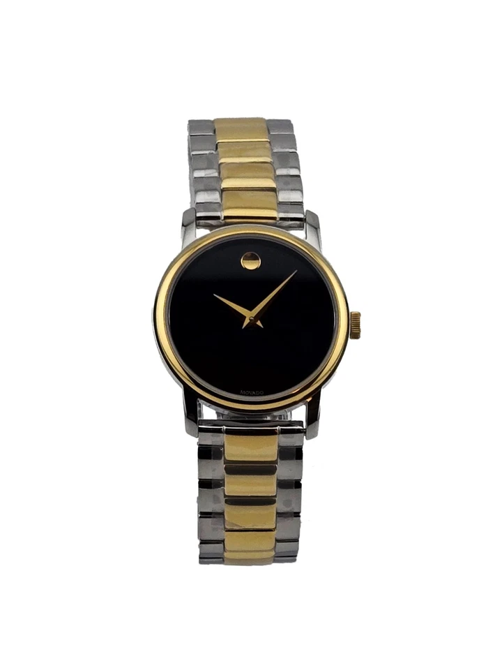 Movado Luno Sport Black Dial Two-tone Stainless Steel Watch 0606906