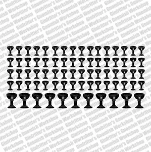 GINFRITTER BLACK CHALICE WATERSLIDE DECALS TRANSFERS COMPATIBLE WITH WARHAMMER - Picture 1 of 2