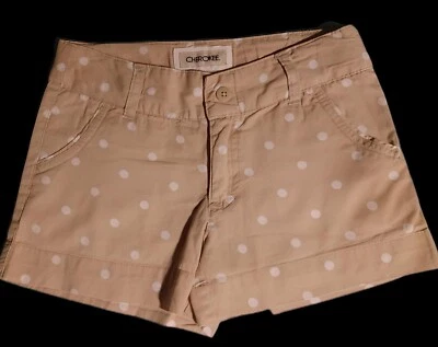 Cherokee girls Light Pink Shorts With Polka Dots With Snap Button And Zipper... - Image 1 of 4