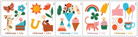 *NEW* Thinking of You - Forever (Horiz Strip of 5) 2023 Mint NH - *(After 8/11)* Cover